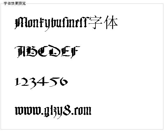 Monkybusiness字体