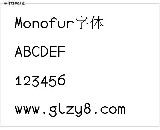 Monofur字体