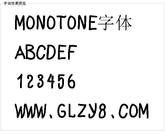 Monotone字体