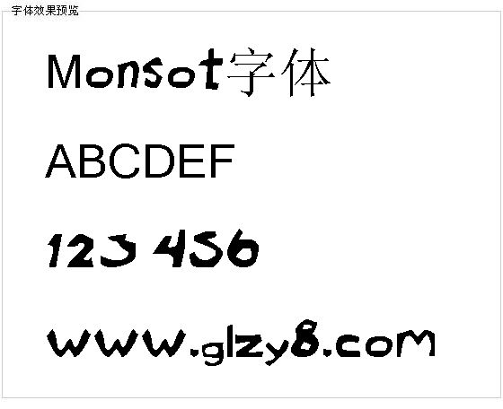 Monsot字体