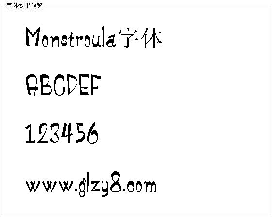 Monstroula字体