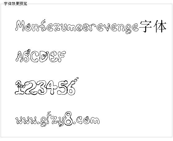 Montezumasrevenge字体