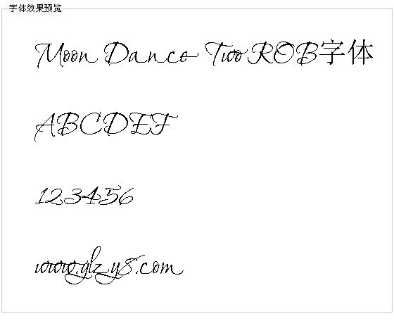 Moon Dance Two ROB字体