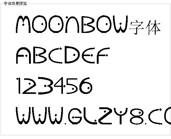 Moonbow字体