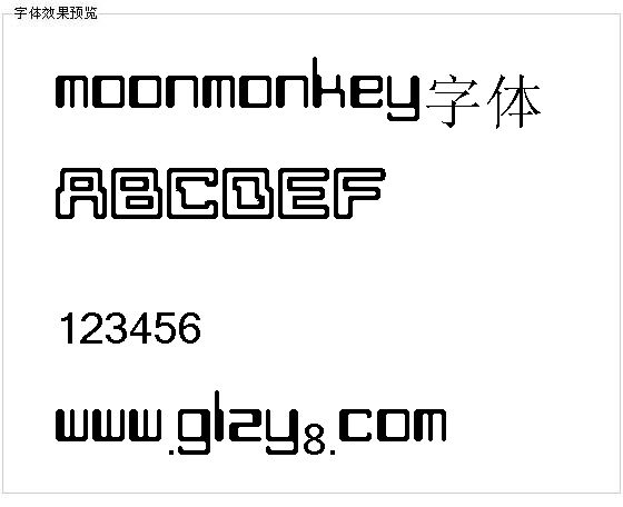 moonmonkey字体