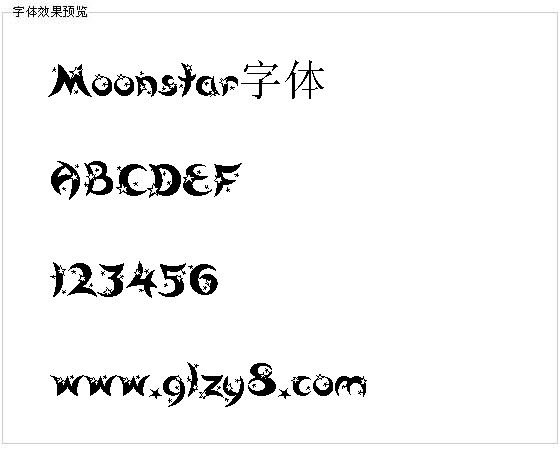 Moonstar字体