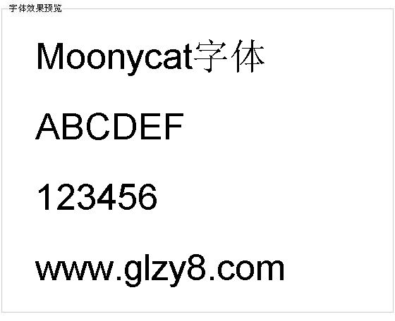 Moonycat字体