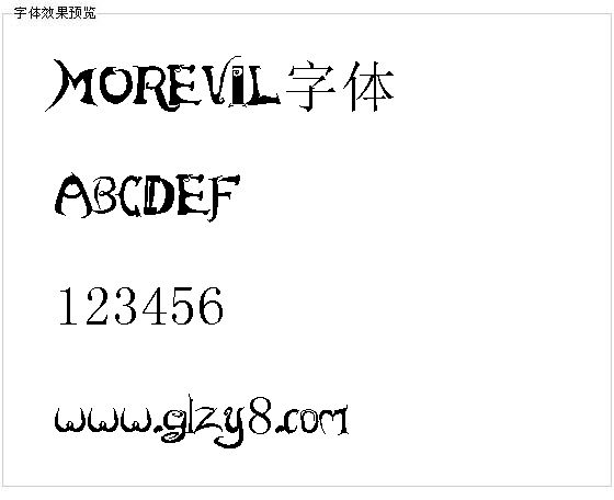 MOREVIL字体