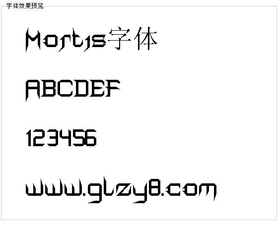 Mortis字体