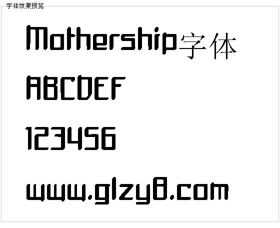 Mothership字体