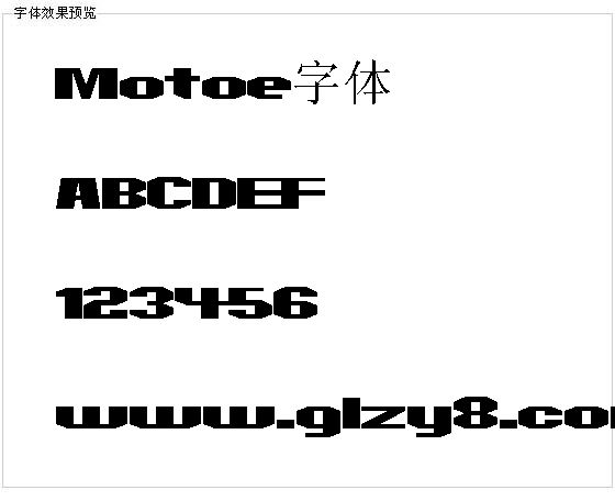 Motoe字体