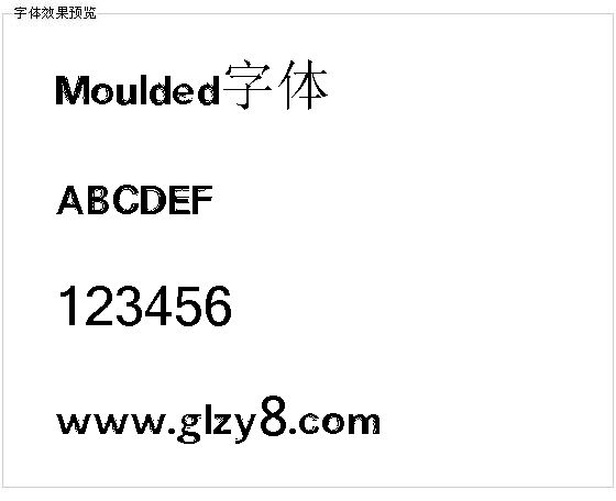 Moulded字体