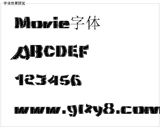 Movie字体