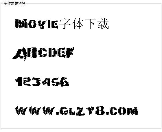 Movie字体下载