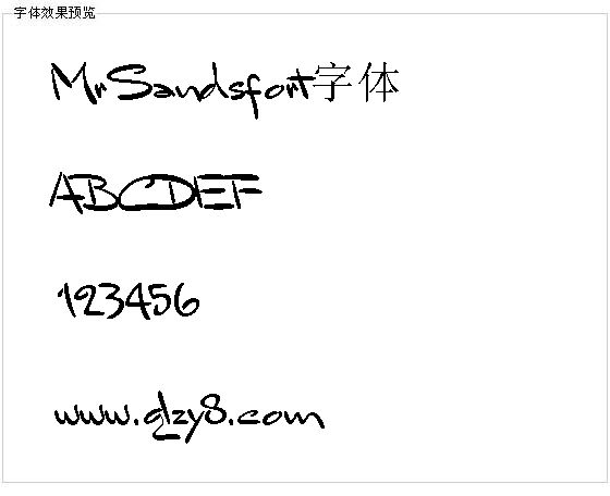 Mr Sandsfort字体