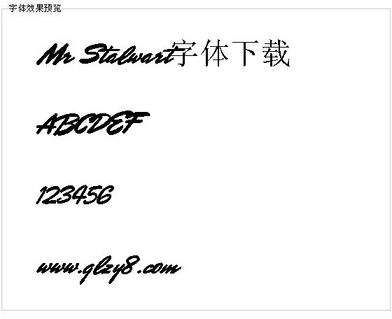 Mr Stalwart字体下载