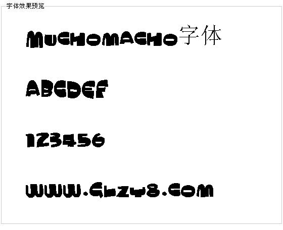 Muchomacho字体