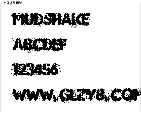 MUDSHAKE字体