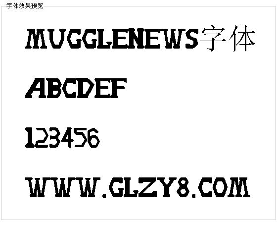 mugglenews字体