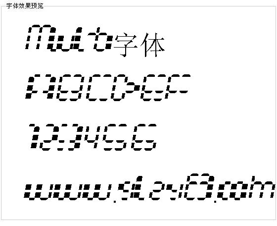 Multi字体