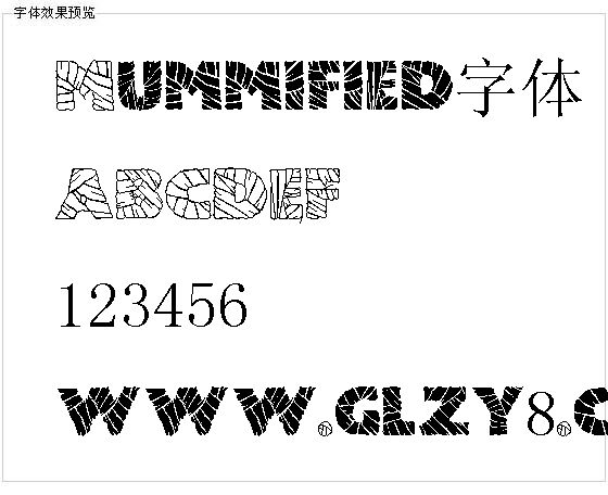 Mummified字体