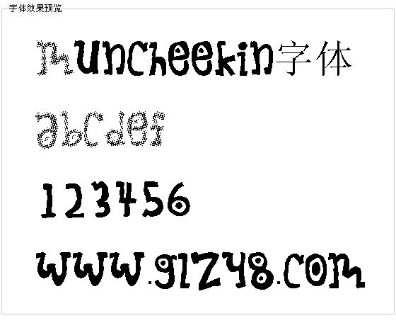 Muncheekin字体