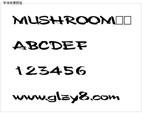 MUSHROOM字体