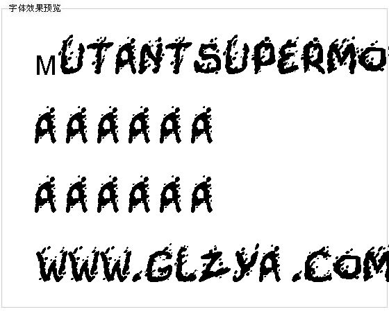 Mutantsupermodel字体