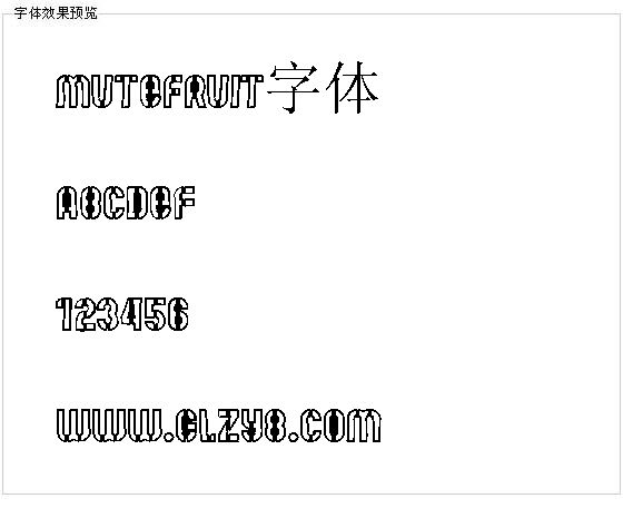 Mutefruit字体