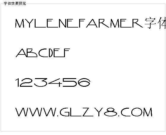 Mylenefarmer字体