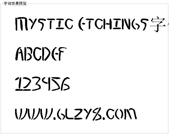 Mystic Etchings字体