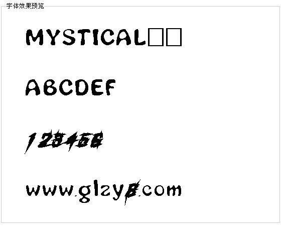 MYSTICAL字体