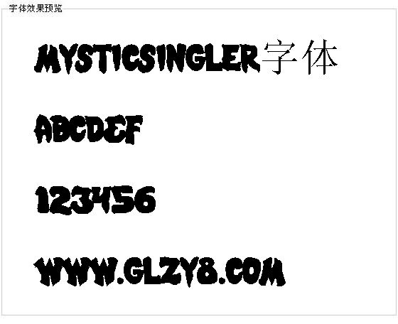 mysticsingler字体