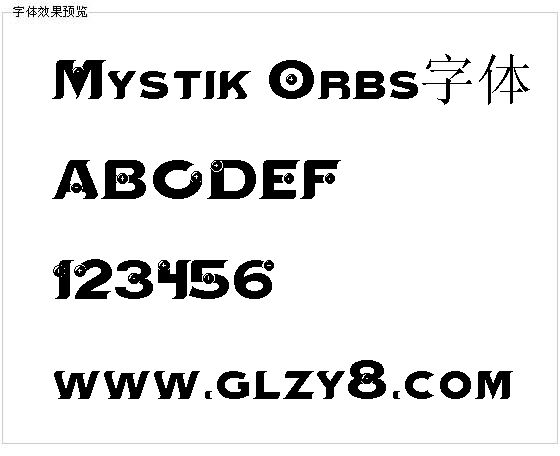 Mystik Orbs字体
