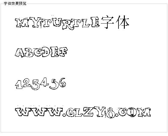 MYTURTLE字体