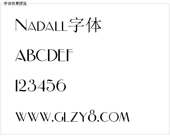 Nadall字体