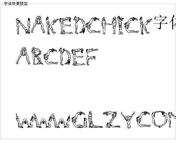 nakedchick字体