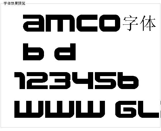 Namco字体