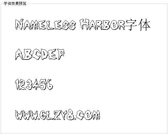 Nameless Harbor字体