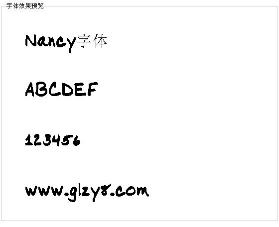 Nancy字体