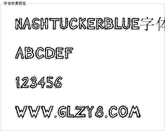 Nashtuckerblue字体