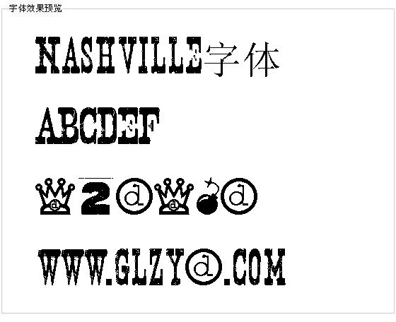 Nashville字体