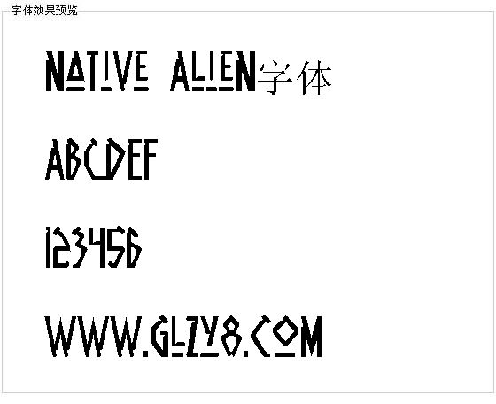 Native Alien字体