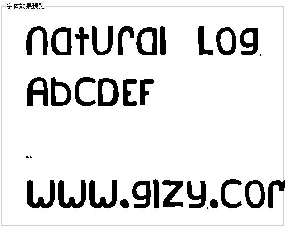 Natural Log字体