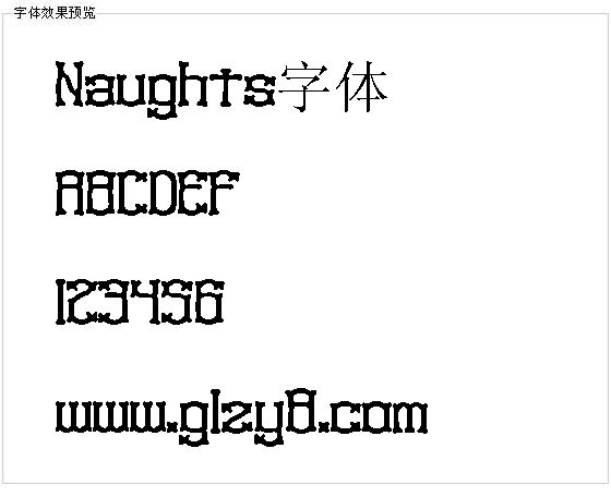 Naughts字体