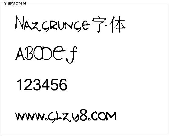 Nazgrunge字体