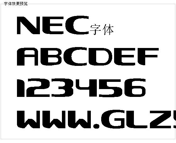 Nec字体