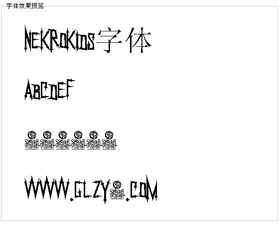 Nekrokids字体