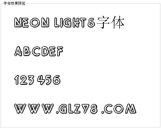 Neon Lights字体