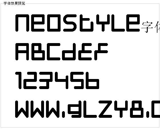 Neostyle字体